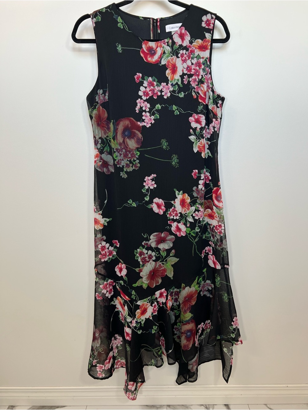 Calvin Klein Floral Midi Dress | 8